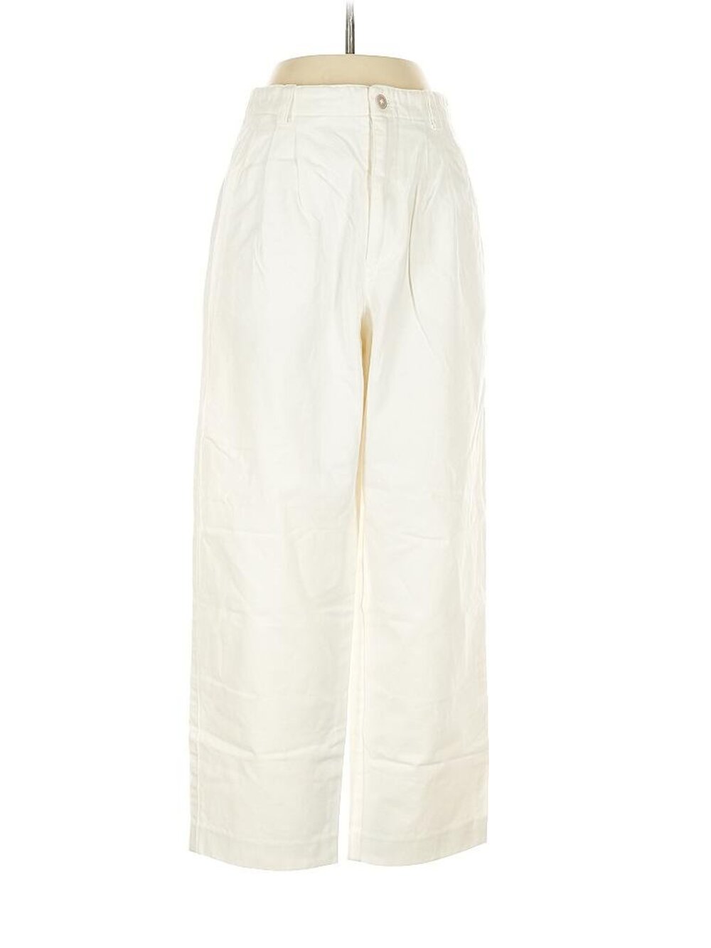 Behida Dolic Cotton Cassie Pants in White, S, Made in NYC Garment District, EUC